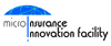 Logo: Microinsurance Innovation Facility written under a blue umbrella.